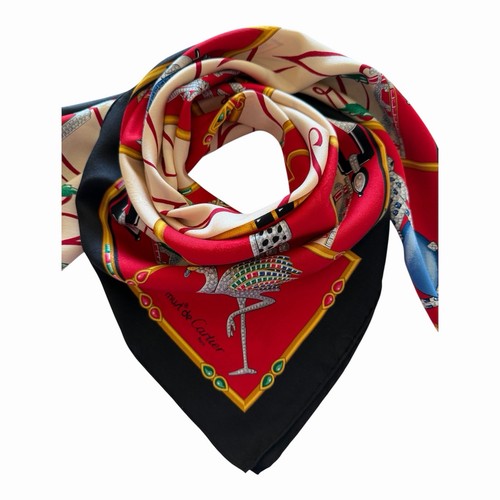 Sciarpa seta jacquard - , vintage