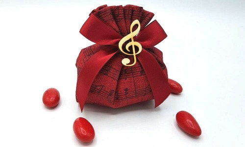 Sacchetto confetti laurea - , note