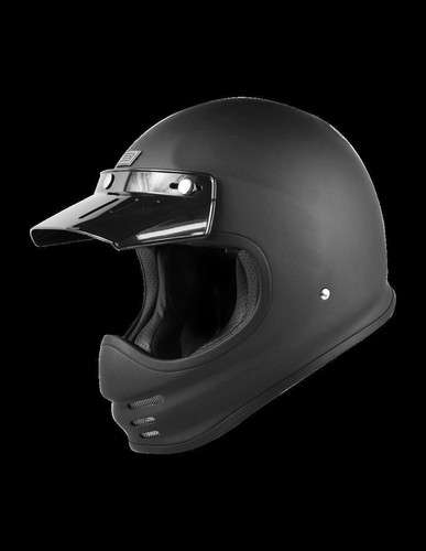 Casco vergine nero opaco - casco,