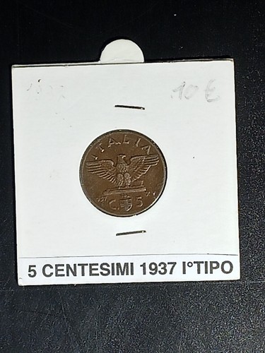 Moneta regno italia 1937 - regno,