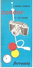 Ferrania la macchina fotografica Condor e i suoi accessori (1949?)