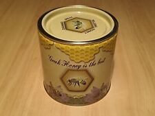 SET 3 BARATTOLI DI LATTA VUOTI MIELE CON SERIGRAFIE A TEMA - GRECIA - USATI