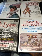 4 Cofanetti Il Barbiere Siviglia, Bohème,Madama Butterfly, Barbiere di Siviglia