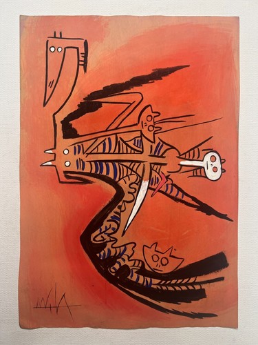 Disegno wifredo lam carta - disegno, su