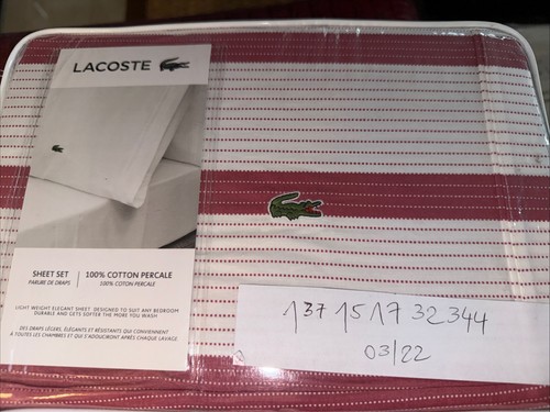 Set lenzuola lacoste - lacoste, cal