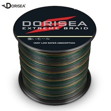 Dorisea 100M-2000M Marrone Verde Nuovo Mimetico Misto Pe Intrecciato Lenza da Pesca Carp Fish