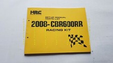 HONDA CBR 600 RR 2008 Racing Kit catalogo ricambi manuale officina originale