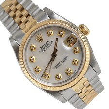 Rolex Datejust 68273 31MM M.O.P. quadrante diamanti serie completa