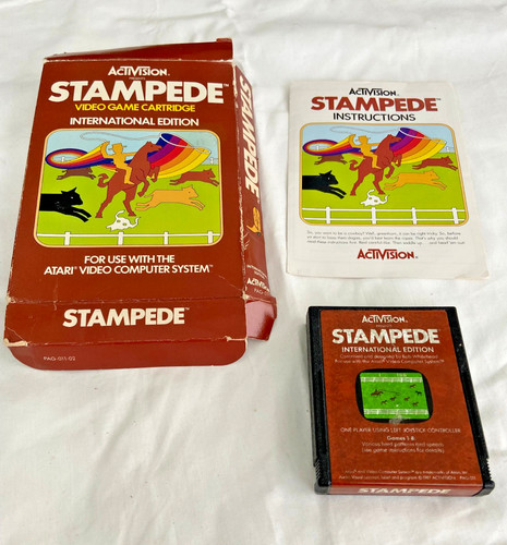 Videogioco atari 2600 stampede - atari,