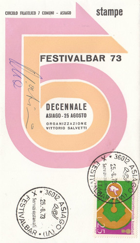 Busta fdc festivalbar 1973 - busta,