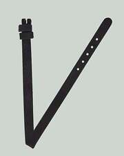 Cinturino Universal Geneve 8mm x 6mm vintage in camoscio nero