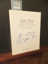 ANTE REM SCRITTI DI FINE