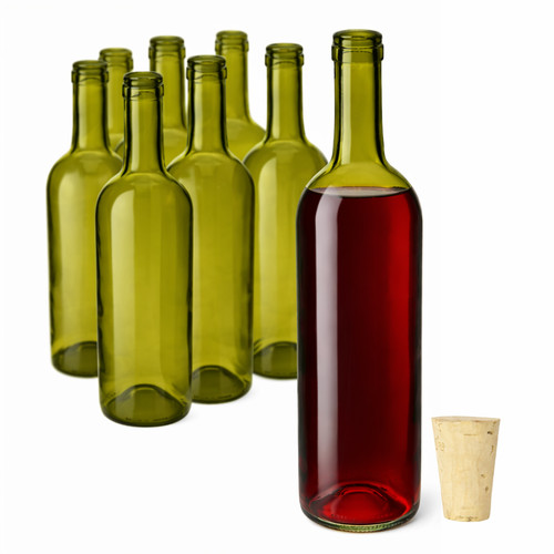 Bottiglia vino vetro 750 - in,