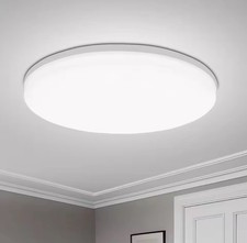 Plafoniera da Soffitto LED 20W 40W 60W Design Cerchio Rotondo Nero IP20 Interno