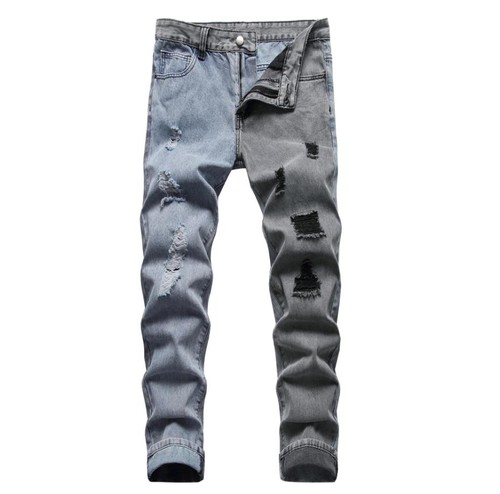 Jeans uomo blu grigio misto - jeans,