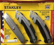 Stanley Fat Max Set di coltelli da taglio per tappeti utility retrattili (confezione da 3)