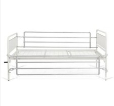 Letto ortopedico due manovelle + sbarre letto universali ribaltabili in acciaio