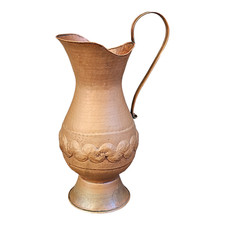 ANTICO PORTAOMBRELLI IN RAME BRUNITO SBALZATO A MANO EPOCA '900 COLLEZIONE RARO