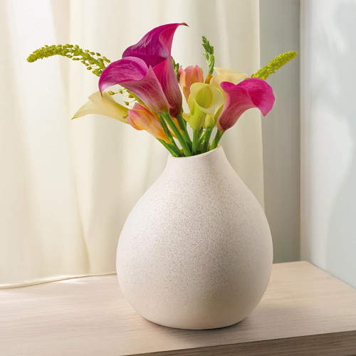 Vaso bianco ceramica - in,