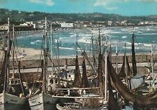 C3 - Cp Cartolina FANO Porto e Spiaggia  - Fg Vg 1967