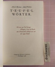 Teufelswörter. Webster, John