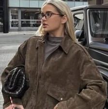ZARA BOMBER IN PELLE