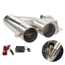 Valvola Di Scarico Bypass Elettrica Doppia Farfalla Cutout Universale 76 mm