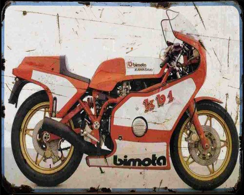 Insegna metallo bimota - insegna, kb1