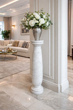 COLONNA IN MARMO BIANCO