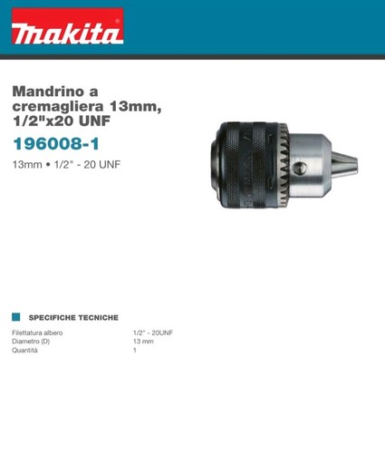 Mandrino per trapano makita - trapano,
