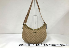 Borsa a tracolla Gucci GG in tela linea Hobo Sherry marrone oro 181092...