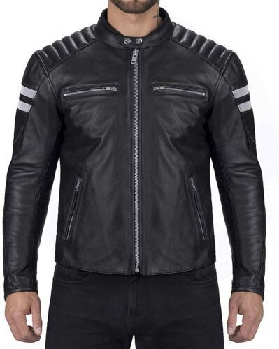 Giacca pelle agnello uomo - pelle,