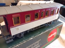 Märklin Spur 1 Museum, carrozza passeggeri delle ferrovie dello Stato, luci interne - figure, confezione originale