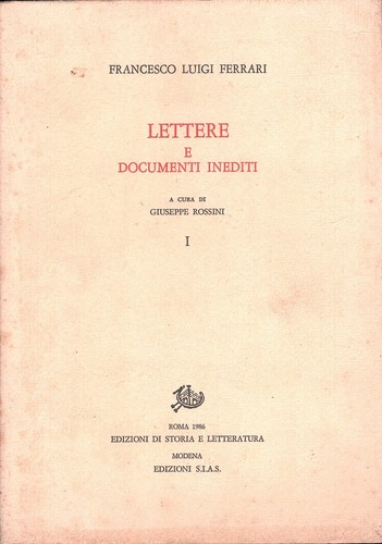 Lettere documenti inediti di - e,