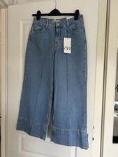 Jeans Zara gamba larga cropped