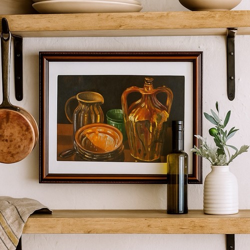 Quadro natura morta vintage - , di