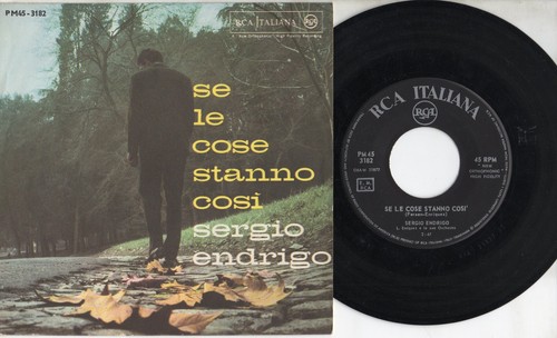 Sergio endrigo disco - endrigo, giri