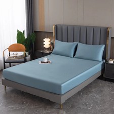 Lenzuolo con angoli 100 seta seta naturale gelso lenzuolo con angoli biancheria da letto adatta alla pelle