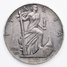 ITALIA Vittorio Emanuele III 10 Lire Impero 1936 XIV