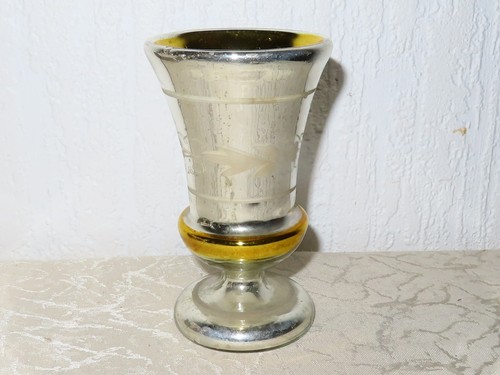 Antique silver glass chalice - glass,