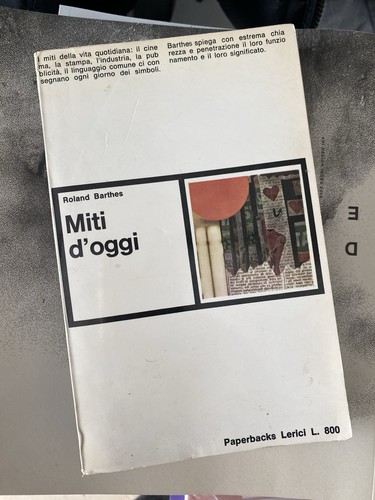 Roland barthes miti d - /,
