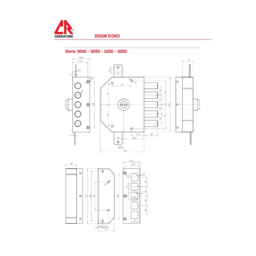 Serratura sicurezza cr - dx,