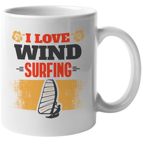 Amo windsurf tazza regalo - il,