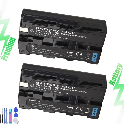 Batteria f550 per sony - 2x,