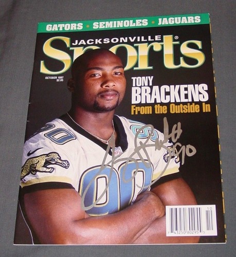 Jaguars tony brackens - tony, firmato