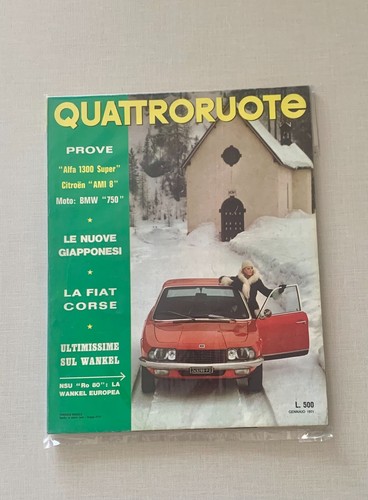 Quattroruote gennaio 1971 - quattroruote,