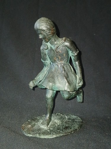 Statuina bronzo ragazza che - statuina,