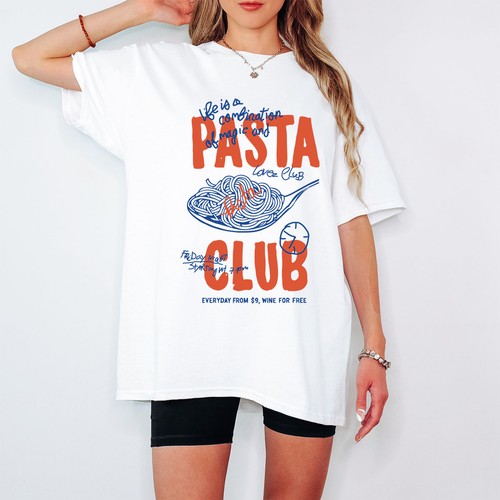 Shirt donna pasta club - t-shirt,