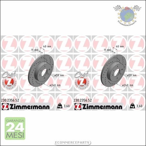 Kit dischi freno - 2x, zimmermann