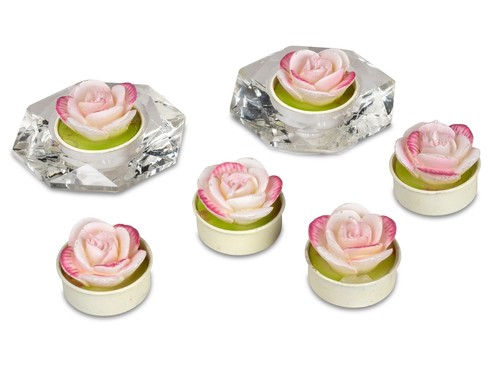 Pezzi candele rosa a - 6,